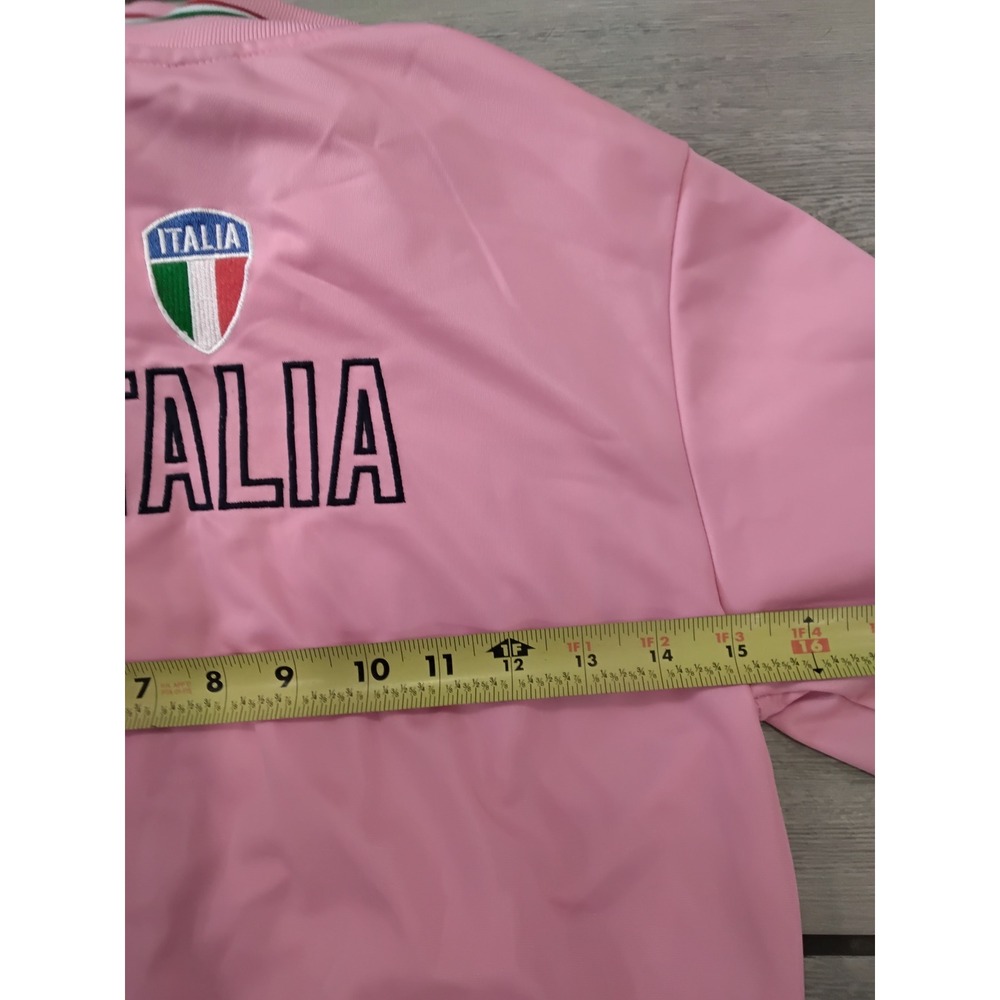 Unlimited Italia Kids Pink Track Jacket Soccer Italy Full Zip Size 11/12 - Picture 6 of 6